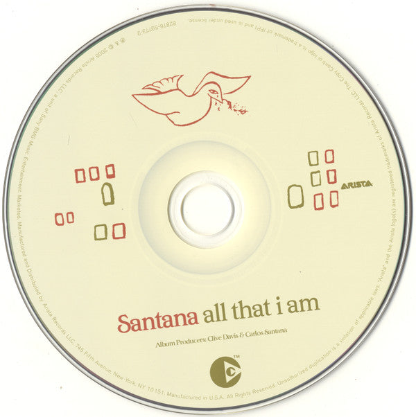 Santana : All That I Am (CD, Album, Copy Prot.)