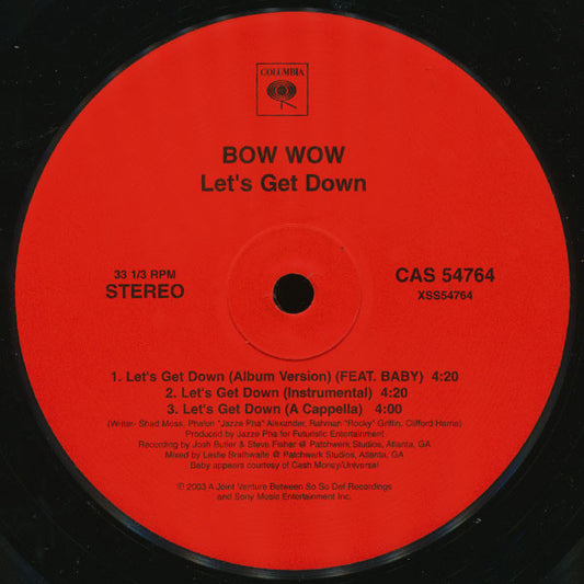 Bow Wow : Let's Get Down (12")