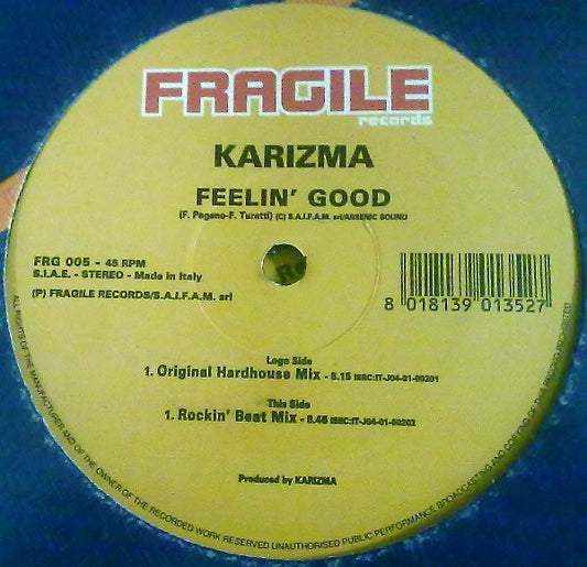 Karizma (7) : Feelin' Good (12")