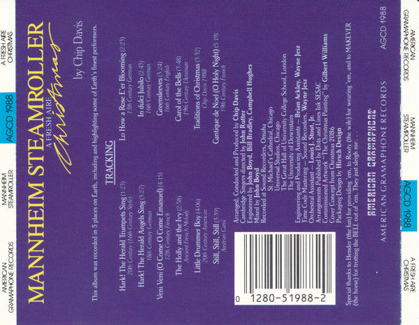 Mannheim Steamroller : A Fresh Aire Christmas (CD, Album)