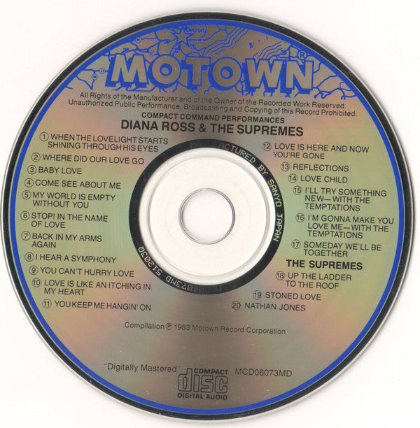 Diana Ross And The Supremes* : 20 Greatest Hits (CD, Comp)