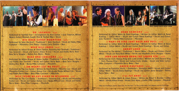 Various : Down From The Mountain (Live Concert Performances By The Artists & Musicians Of O Brother, Where Art Thou?) (CD, Album)