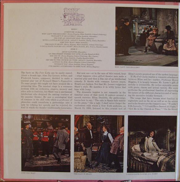 Audrey Hepburn, Rex Harrison, Stanley Holloway - Alan Jay Lerner & Frederick Loewe* : My Fair Lady (LP, Album, Pit)