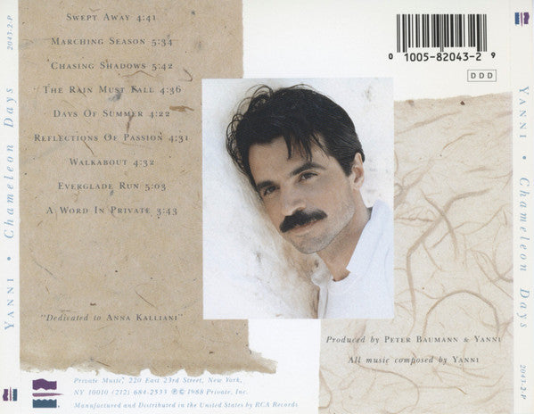 Yanni (2) : Chameleon Days (CD, Album)