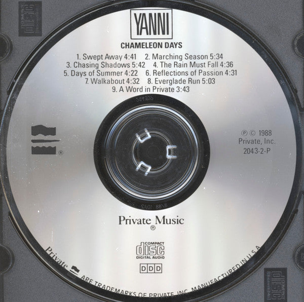 Yanni (2) : Chameleon Days (CD, Album)