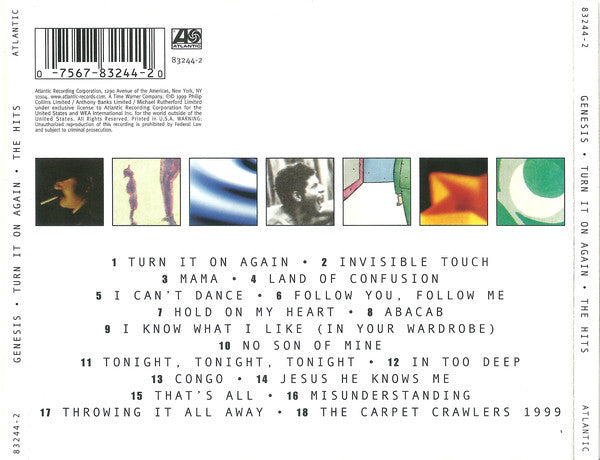 Genesis : Turn It On Again (The Hits) (CD, Comp)