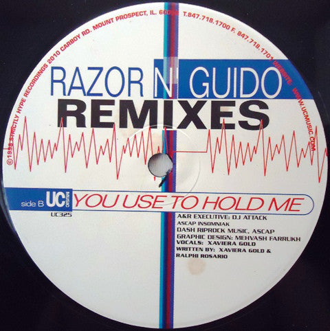 Ralphi Rosario : You Used To Hold Me (Remix) (12")