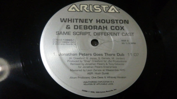 Whitney Houston & Deborah Cox : Same Script, Different Cast (2x12")
