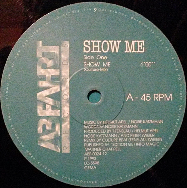 Kim Sanders : Show Me (Remixes) (12")