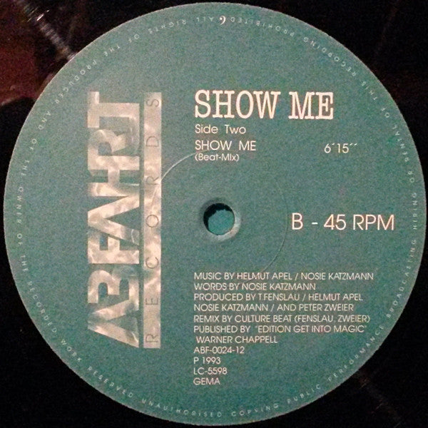 Kim Sanders : Show Me (Remixes) (12")