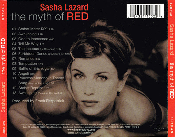 Sasha Lazard : The Myth Of Red (CD, Album)