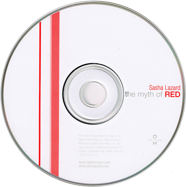 Sasha Lazard : The Myth Of Red (CD, Album)