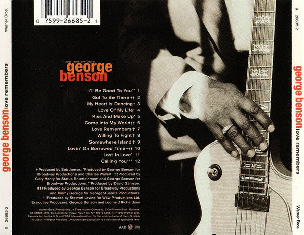 George Benson : Love Remembers (CD, Album)