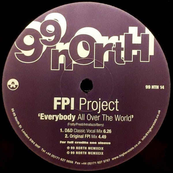 FPI Project : Everybody (All Over The World) (12")