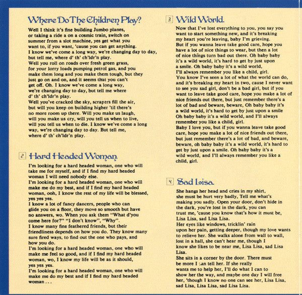 Cat Stevens : Tea For The Tillerman (CD, Album, RE)