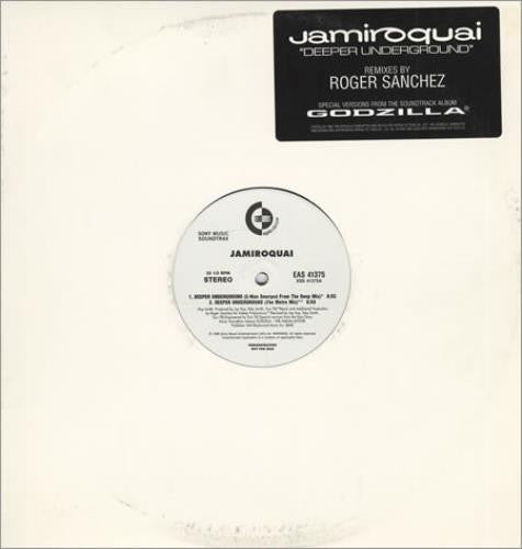 Jamiroquai : Deeper Underground - Remixes By Roger Sanchez (12", Promo)