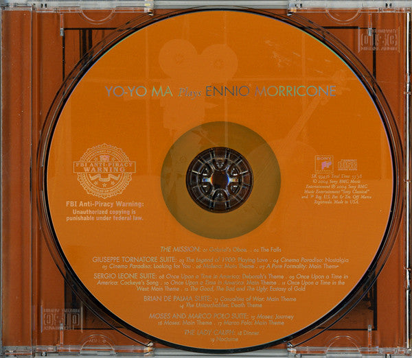 Yo-Yo Ma, Ennio Morricone : Yo-Yo Ma Plays Ennio Morricone (CD, Album)