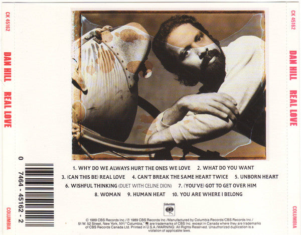 Dan Hill : Real Love (CD, Album)