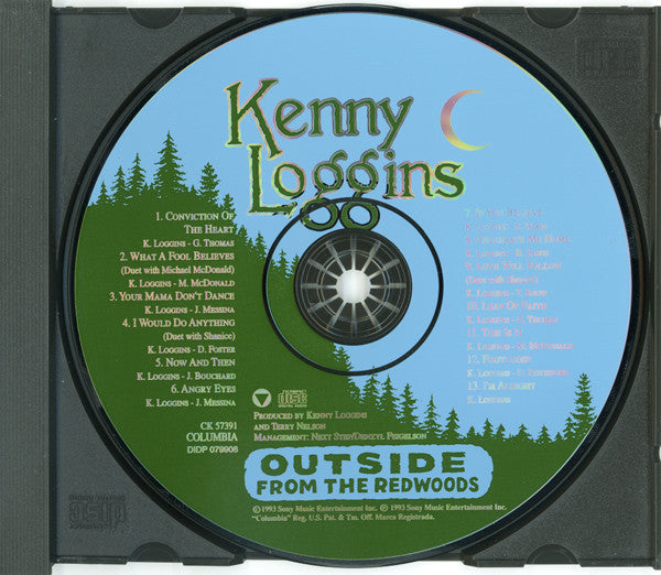 Kenny Loggins : Outside From The Redwoods (CD, Album, RP)