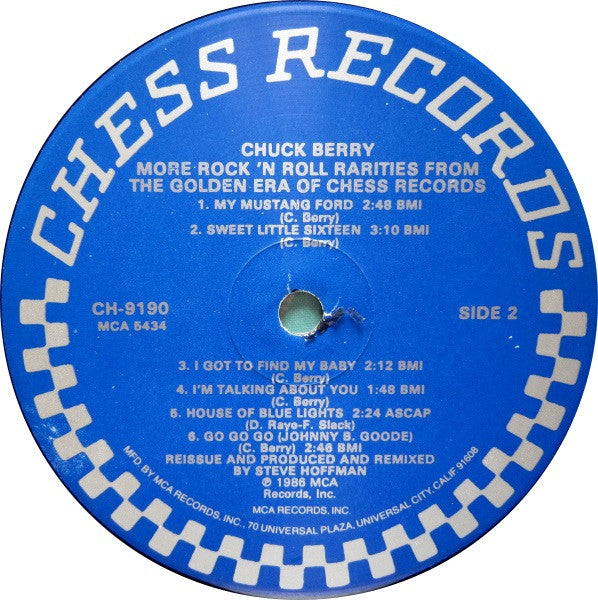 Chuck Berry : More Rock 'N' Roll Rarities From The Golden Era Of Chess Records (LP, Comp)