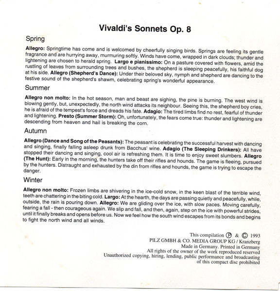 Antonio Vivaldi, Alberto Lizzio : The Four Seasons / Concertos On Authentic Instruments (2xCD, Album, RE)