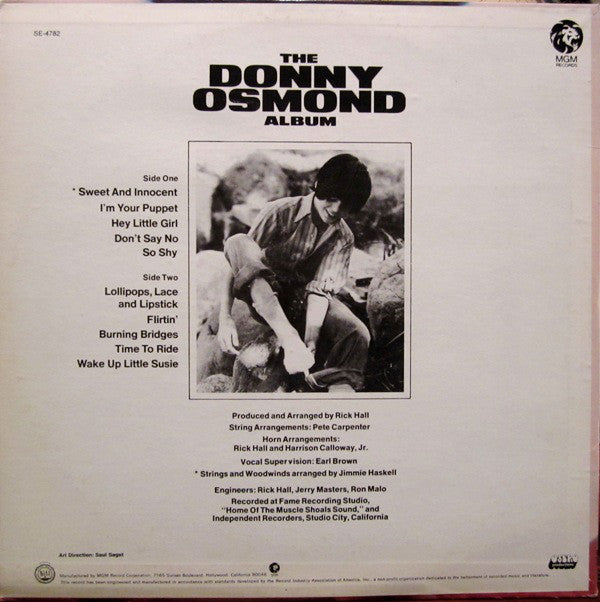 Donny Osmond : The Donny Osmond Album (LP, Album)