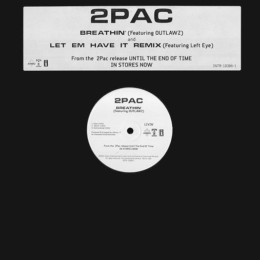 2Pac : Breathin' / Let 'Em Have It Remix (12", Promo)