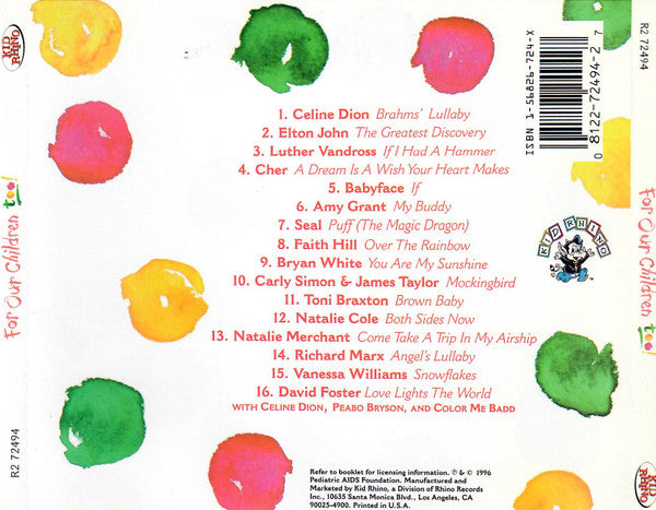 Various : For Our Children Too! (CD, Comp)