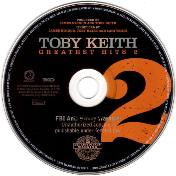 Toby Keith : Greatest Hits 2 (HDCD, Comp)