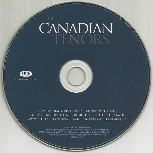 The Canadian Tenors : The Canadian Tenors (CD, Album)