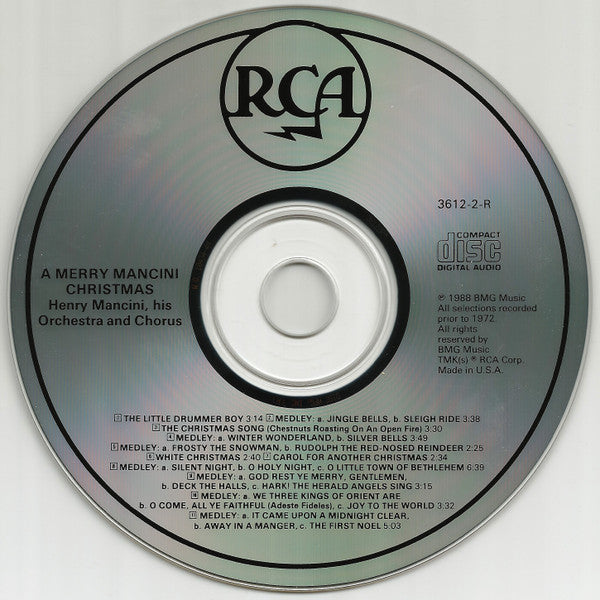 Henry Mancini, His Orchestra And Chorus* : A Merry Mancini Christmas (CD, Album, RE, RM, RP, Dis)