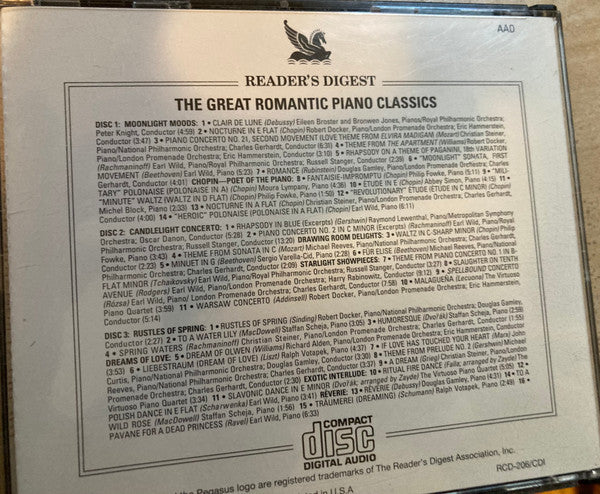 Various : The Great Romantic Piano Classics (3xCD, Album, Comp)