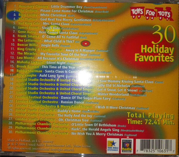 Various : Toys For Tots Vol. 2: 30 Holiday Favorites (CD, Comp)