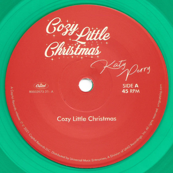 Katy Perry : Cozy Little Christmas (7", Single, Gre)