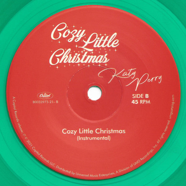 Katy Perry : Cozy Little Christmas (7", Single, Gre)