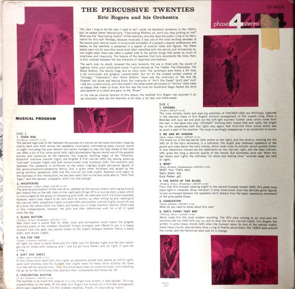 Eric Rogers And His Orchestra* : The Percussive Twenties (LP, Album, gat)