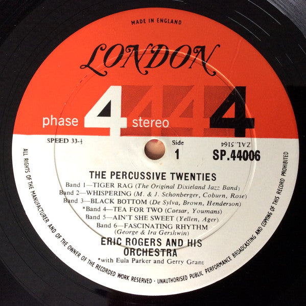 Eric Rogers And His Orchestra* : The Percussive Twenties (LP, Album, gat)