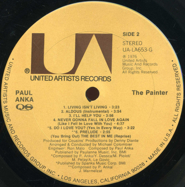 Paul Anka : The Painter (LP, Album, Quad)