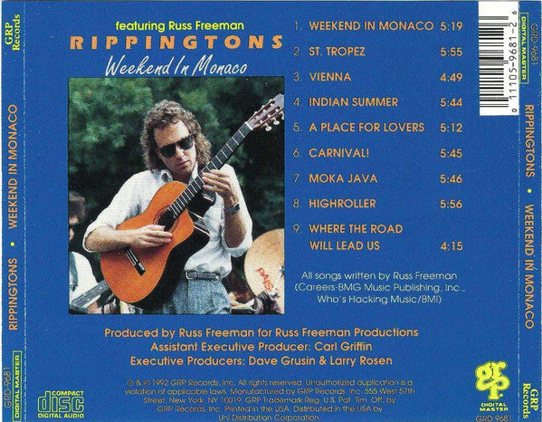 The Rippingtons Featuring Russ Freeman (2) : Weekend In Monaco (CD, Album)