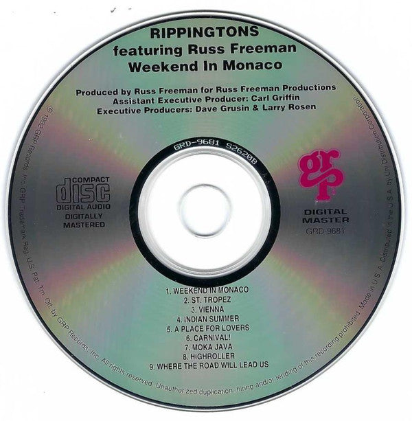 The Rippingtons Featuring Russ Freeman (2) : Weekend In Monaco (CD, Album)