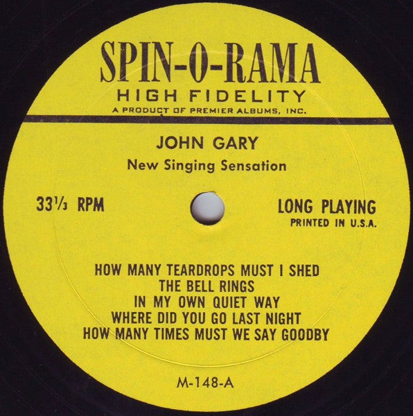 John Gary : The New Singing Sensation (LP, Mono)