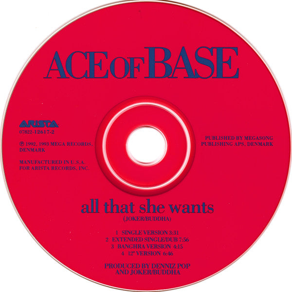 Ace Of Base : All That She Wants (CD, Maxi)