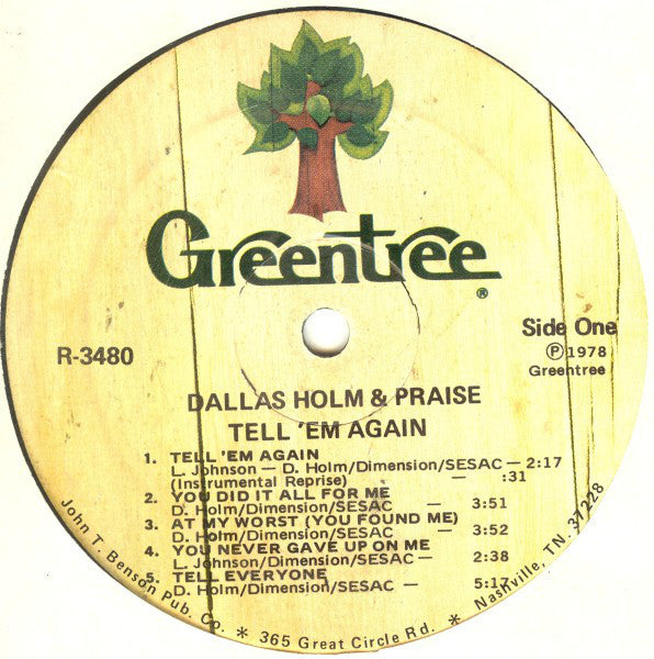 Dallas Holm & Praise : Tell 'Em Again (LP)