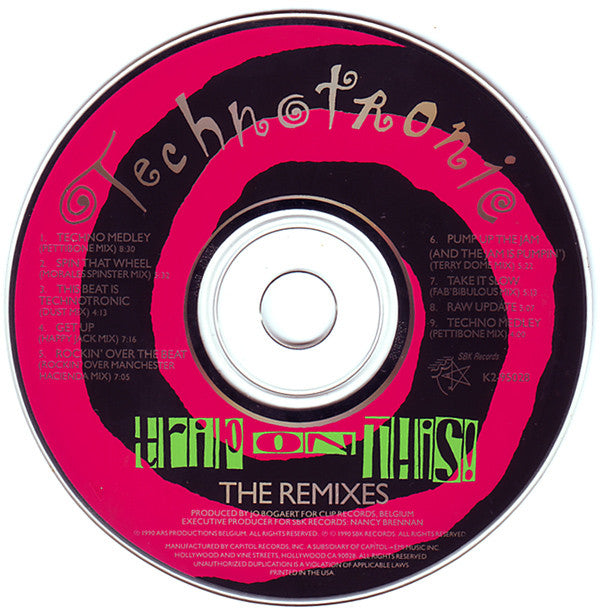 Technotronic : Trip On This - The Remixes (CD, Album)