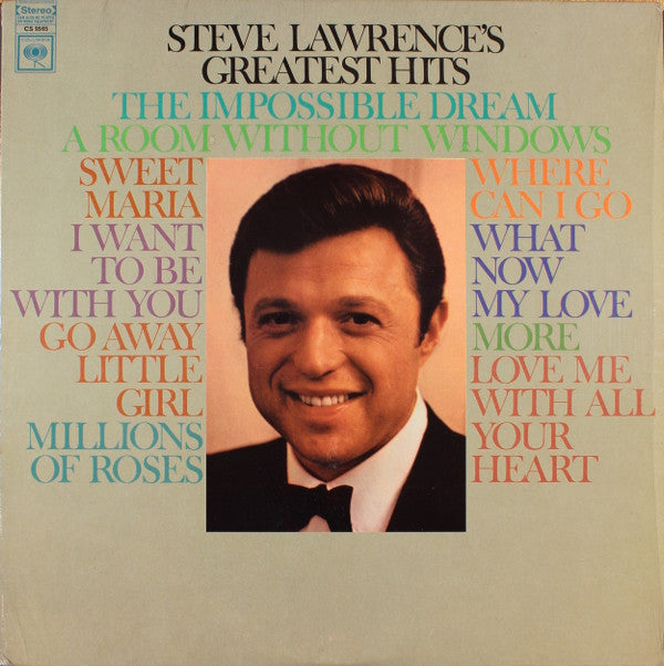 Steve Lawrence (2) : Steve Lawrence's Greatest Hits (LP, Comp)