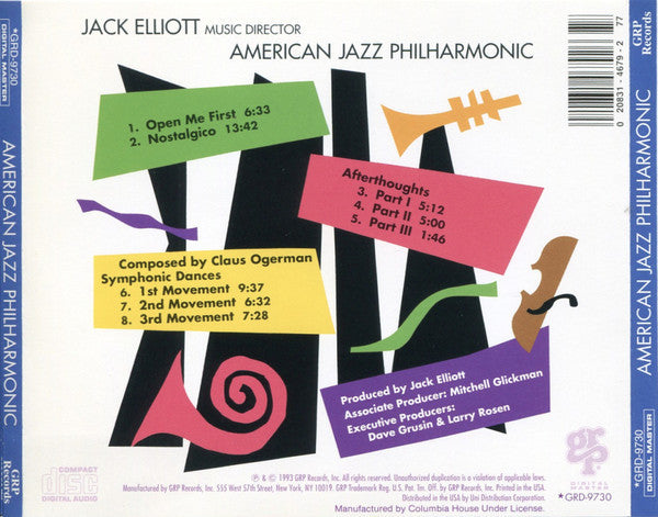 American Jazz Philharmonic : American Jazz Philharmonic (CD, Album, Club)