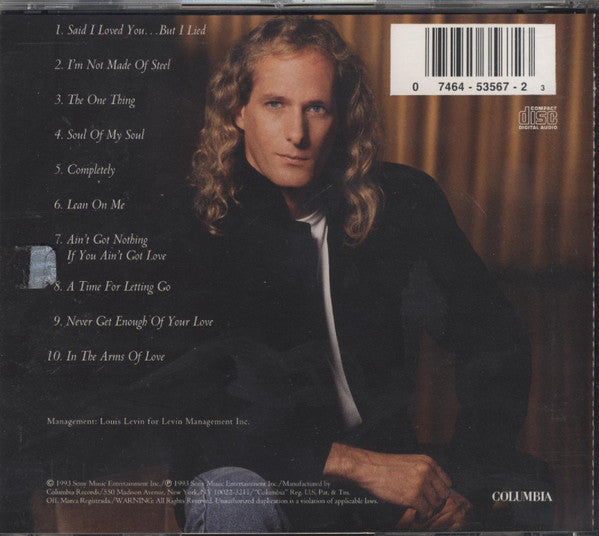 Michael Bolton : The One Thing (CD, Album)