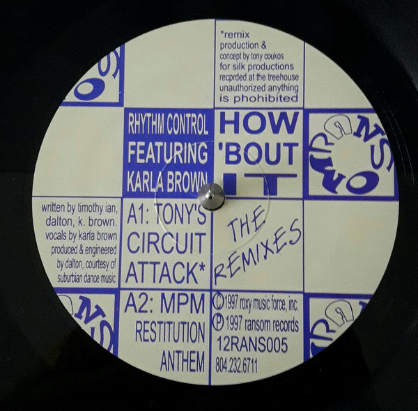 Rhythm Control (5), Karla Brown : How 'bout It (12")