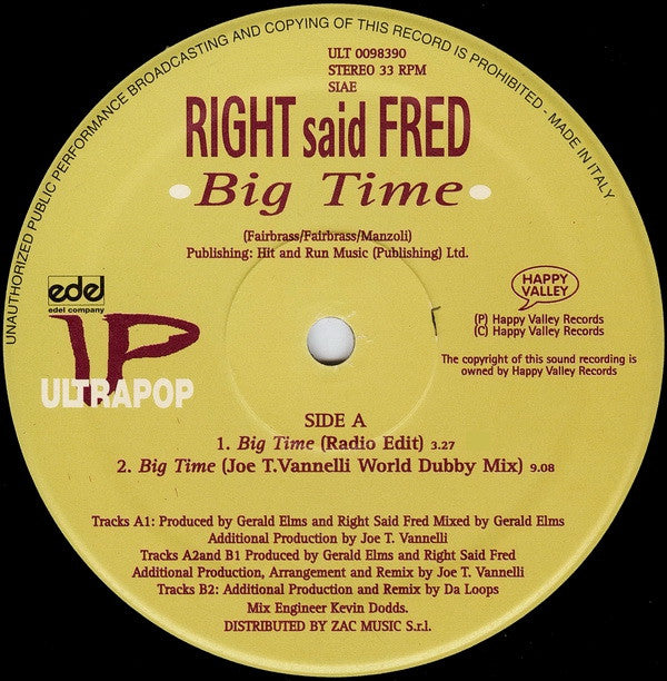 Right Said Fred : Big Time (12")