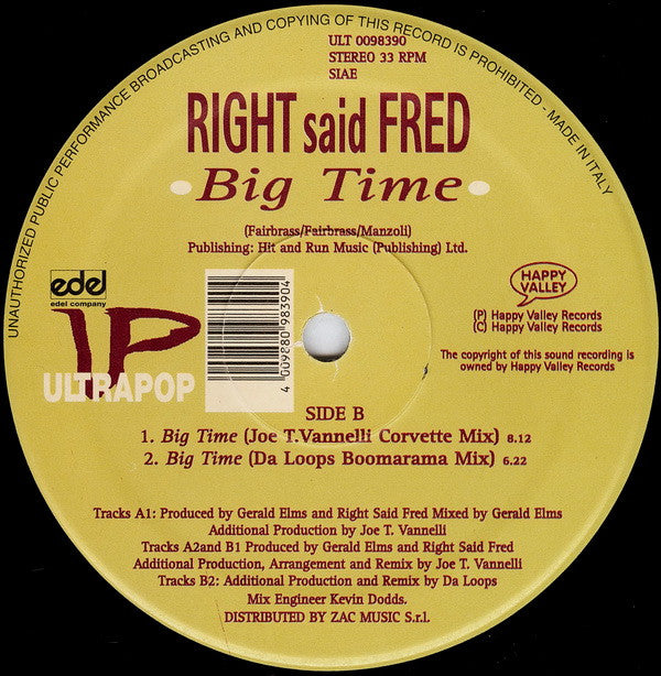 Right Said Fred : Big Time (12")
